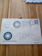 Uruguay.taiwan.china.pmk 50 Years Of Flight Montevideo Taipei..1976 Reg Post E7.conmems.1or 2 Piece - Covers & Documents