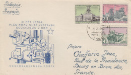 Enveloppe   FDC  1er  Jour   TCHECOSLOVAQUIE    Troisiéme  Plan  Quinquennal   1960 - FDC