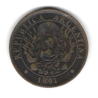 Argentine. 2 Centavos 1891 (1117) - Argentine