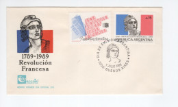 Lettre Argentine Argentina Revolucion Francesa TB Dia De Emission First Day Cover - Brieven En Documenten