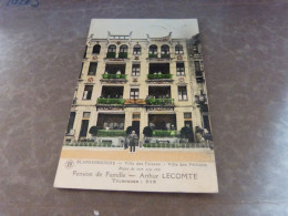 Cpa Blankenberghe Blankenberge Pension De Famille Arthur Lecomte Villa Des Faisans Carte Colorisée - Heist