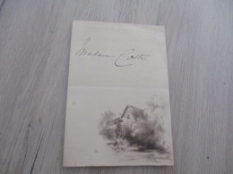 Menu Avec Un Dessin Original D'Hortolès 1901 - Menükarten