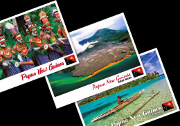 Papua New Guinea / Bougainville / Postcard / View Card / Set Of 3 - Papouasie-Nouvelle-Guinée