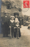 Biarritz * Carte Photo 1909 * Baigneurs Enfants Plage Mer Mode - Biarritz