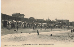 St Jean De Luz * La Plage à L'heure Du Bain * Baigneurs - Saint Jean De Luz