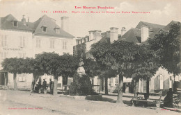 Argeles * Place De La Mairie Et Buste Du Poete Despourrins * Restaurant * Villageois - Argeles Gazost