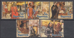 HUNGARY 4616-4620,used,last Stamp Damage Up Right Side - Oblitérés