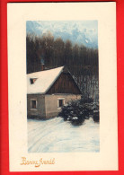 ABC-20 Bonne Année Ferme Dans La Neige. Circulé 1911 - Neujahr