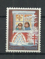 FINLAND 1978 Christmas Noel Weihnachten Vignette Poster Stamp MNH - Christmas