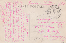  14-18 CP Ypres "partons Pour La Panne..." PMB 8 Bis 28 I 1915  - Rare - Not Occupied Zone