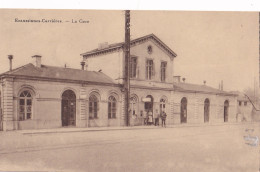  CP ECAUSSINNES CARRIERES La Gare -pas Courant  Edition Belge 689 Chaussée De Bondael Brux. - Ecaussinnes