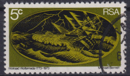 1973 RSA, Mi:ZA 422, Sn:ZA 393, Yt:ZA 345, Segelschiff In Seenot, 200 Jahre Wolraad Woltemade - Oblitérés