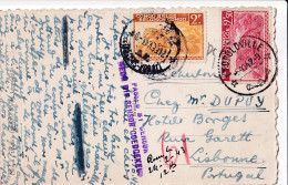 CP Habitation Du Gouverneur  CONGO BELGEobl 5 X 1942 Cers Portugal PASSED BY CENSOR DEUR DIE SENSOR GOEDGEKEUR - Cartas & Documentos