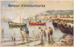 PK OOSTDUINKERKE  Bonjour  Pêcheurs De Crevettes 1953  - Oostduinkerke