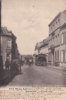 Ancienne CP QUIEVRAIN  Grand Rue Tram à Vapeur  - Quiévrain