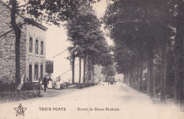 Ancienne CP TROIS-PONTS Route De Basse Bodeux 1913 - Trois-Ponts