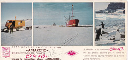 Buvard Illustré  COTE D'OR Collection ANTARCTIC  Antarctique - Chocolat