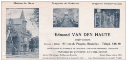 Ancienne Facture Oude Factuur SCHAERBEEK Rue Du Progrès 97 Edmond VAN DEN HAUTE Belles Illustrations Médecine Chirurgie - 1950 - ...