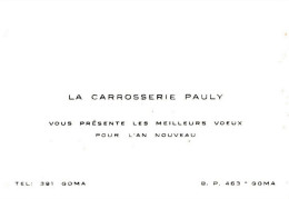 Carte De Visite Ancienne CONGO BELGE Goma " La Carrosserie PAULY" - Cartes De Visite