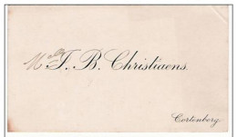 Carte De  Visite Ancienne/oude Visitekaartje : Mlle J.B. Christiaens Te Cortenberg / Kortenberg - Cartes De Visite