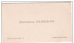 Carte De  Visite Ancienne/oude Visitekaartje : Hendrik Elskens, Statieplaats, 4 Te Cortenberg / Kortenberg - Cartes De Visite