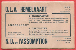 Carnet Complet  6 CP ANDERLECHT N.D. De L'ASSOMPTION Hemelvaart  Chapelle Construite En 1952 - Anderlecht