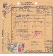 Ancienne Facture AUTOMOBILE Gargae COUSIN SAINT GILLES Ch De Charleroi, 239    En 1946 - Automovilismo