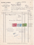 Ancienne Facture ANVERS ANTWERPEN 202, Av Plantin Moretus RAIZ & FILS Textiel 1942 - Vestiario & Tessile