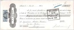 TP Lion écusson Mandat (reçu) Pub   SUETENS ANVERS ANTWERPEN 1936 - Documents