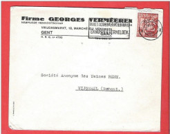 TP Exportation Sur L Publicitaire  Firme Georges VERMEEREN Vrijdagmarkt,16  GENT  En 1948 - 1948 Esportazione