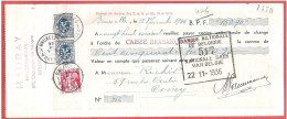 TP  Sur  Mandat (ou Reçu) Pub  MAURAY 570, Chaussée De Ninove  à ANDERLECHT  Bruxelles  1935 - Documentos