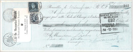 TP320 Albert Képi Mandat (ou Reçu) Pub  DE MESMAEKER MERTENS 55, Bvd Poincaré BRUXELLES 1935  + Fiscal - Documents