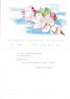 TELEGRAMM TELEGRAMME TELEGRAMMA SUISSE Illustration Fleurs Avec Enveloppe Obl TELEGRAPH ZÜRICH 13 X 1956 - Telegraph