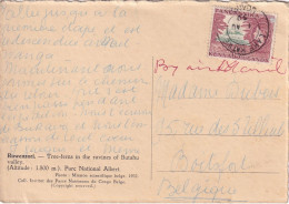 TANGANYIKA KENYA UGANDA Ruwenzori  TP Kilimandjaro Obl LAKE KATWE 1 VIII 1930 By Air Mail Vers Dubois BOITSFORT - Kenya, Uganda & Tanganyika