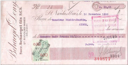 Mandat (ou Reçu) Pub BEHAEGEL DENYS à ST NICOLAS WAES  19356 + Fiscal - Documenti