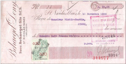 Mandat (ou Reçu) Pub BEHAEGEL DENYS à ST NICOLAS WAES  19356 + Fiscal - Documents