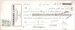 Mandat (ou Reçu)  Pub Confection Fernand LOOR à LEVAL TrAHEGNIES BINCHE  1936  +  Timbre Fiscal - Documenten