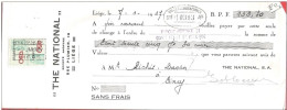 Mandat (ou Reçu)  Pub The National Rue Plumier, 10 à LIEGE  1937  +  Timbre Fiscal - Documentos