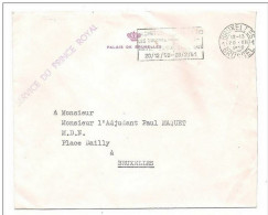 Lettre En Franchise  PALAIS DE BRUXELLES Griffe SERVICE DU PRINCE ROYAL Obl Bruxelles 20 XII 1950 - Zonder Portkosten