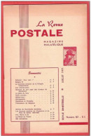 LA Revue Postale Magazine Philatélique  Bimestriel N° 82 En 1971 - Francesi (dal 1941))