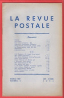 LA REVUE POSTALE  Rédacteur Jacques DUFOUR - Articles Intéressants - Septembre Poctobre 1954 - Numéro 3 - Französisch (ab 1941)