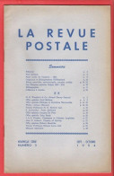 LA REVUE POSTALE  Rédacteur Jacques DUFOUR - Articles Intéressants - Septembre Poctobre 1954 - Numéro 3 - French (from 1941)