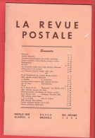 LA REVUE POSTALE  Rédacteur Jacques DUFOUR - Articles Intéressants - Novembre Et Décembre 1954 - Numéro 4 - Français (àpd. 1941)