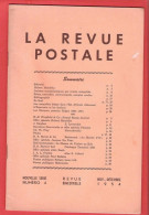 LA REVUE POSTALE  Rédacteur Jacques DUFOUR - Articles Intéressants - Novembre Et Décembre 1954 - Numéro 4 - Francesi (dal 1941))
