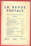 LA REVUE POSTALE  Rédacteur Jacques DUFOUR - Articles Intéressants - Mars Et Avril 1956 - Numéro 12 - Francés (desde 1941)