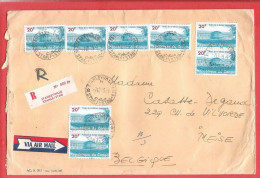 L Recommandée Par Avion Via Air Mail Obl 7 XII 65 STANLEYVILLE STANLEYSTAD Vers MEISE Tarif De 160 Fr !!! TP 562 (8) - Usati