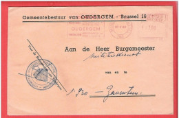 L Gemeentebestuur Van OUDERGEM AUDERGHEM - 20 X 1982 - Tarif Réduit  Vers Zaventem  + Sceau Communal - 1980-1999