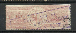 SCHWEIZ Switzerland O 1892 Canton De Genève Timbre Estampillé Perforé CL Crédit Lyonnais Revenue Tax - Revenue Stamps