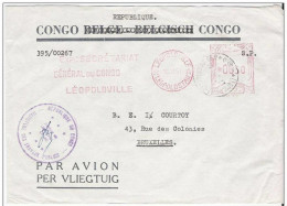 L République Du Congo - Ministère Des Travaux Publics - Franchise Partielle : Obl Mécanique Léopoldville 16 VI 61 - Other & Unclassified