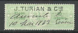 SCHWEIZ Switzerland O 1883 Canton De Genève Timbre Estampillé Revenue Tax Steuermarke - Fiscali